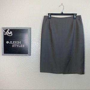 Calvin Klein Taupe Pencil Skirt Neutral 8